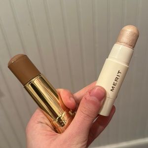 merit beauty highlighter and bronze balm